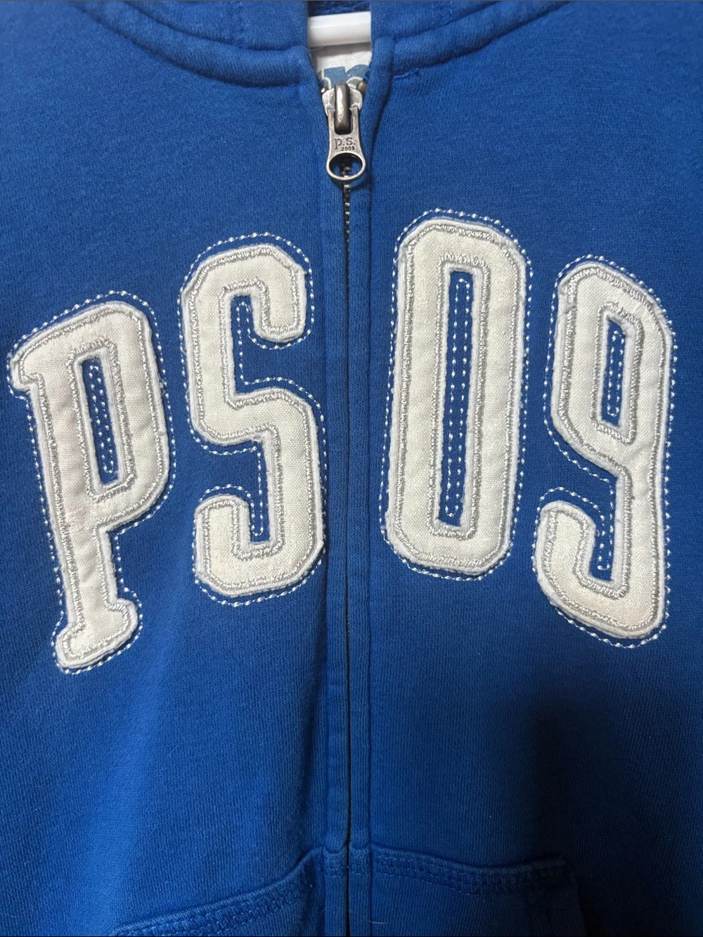 Aeropostale Royal Blue PS 09 Zip Hoodie